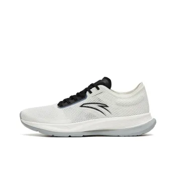 Anta Hydrogen Run V Anti Slip Wear Resistant Low Top Running Shoes White Gray