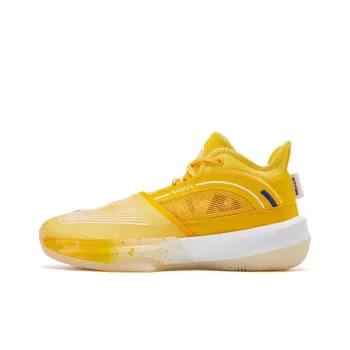 PEAK State Extremely Large Triangle 1.0 Basketball Shoes Unisex Mid Top Bright Yellow