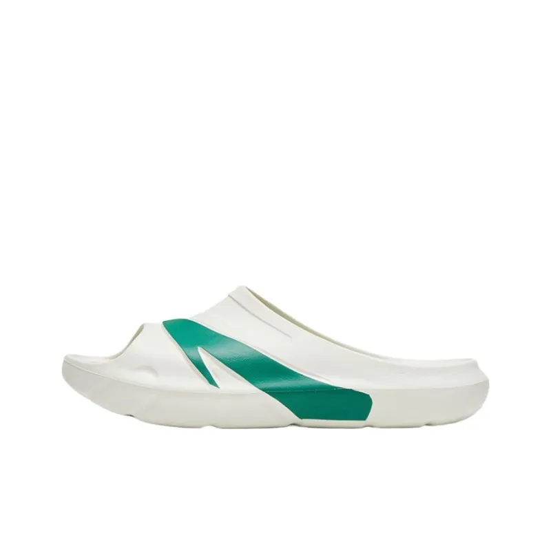 Anta C37 Series Slide Slippers Men's White Green-0