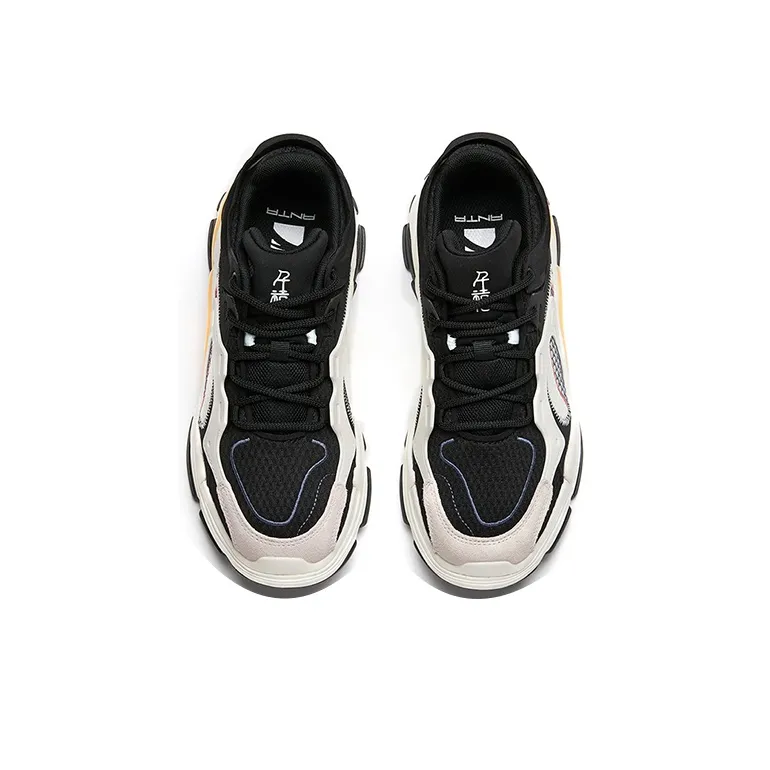 Anta Millennium 3.0 Cushioned Anti-Slip And Wear-Resistant Warm Low-Top Casual Shoes Women's Black White Gray-2