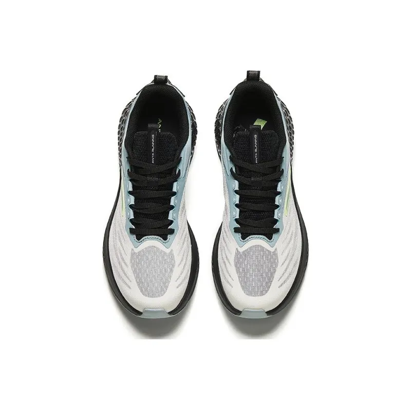 Anta C37+ Cushioning, Slip Resistant, Breathable, Lightweight Low Top Running Shoes Men's Black White-2