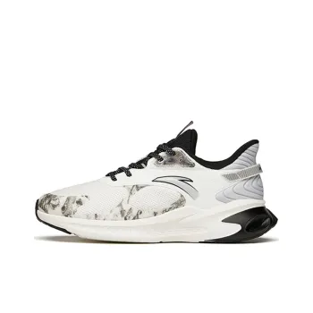 Anta Rocket 2.0 Cushioning Lightweight Rebound Low Top Running Shoes Men's White Silver