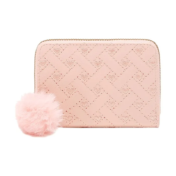 BRINCH Synthetic Leather Wallet Women's White/Black/Pink/Khaki/Brown-8