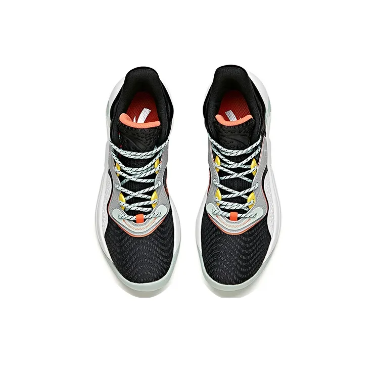 ANTA Speedy Decision Basketball Shoes Men Low Top Black/Gray/Blue-2