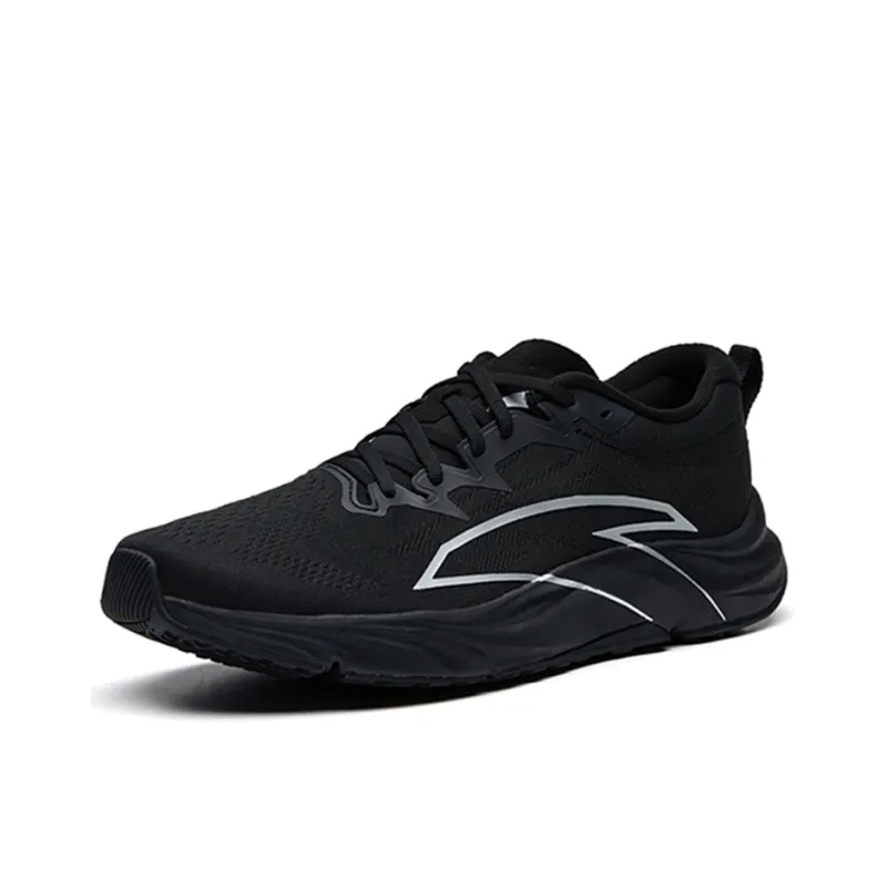 ANTA Asphalt Road Fighter 1.0 Running Shoes Men Low Top Black/Silver-1