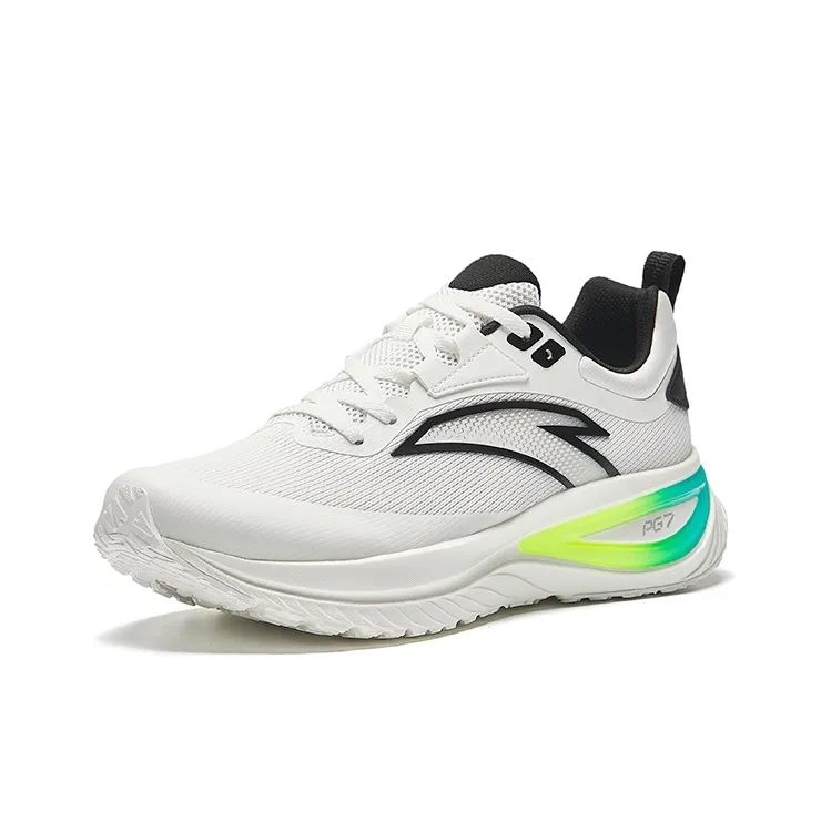 Anta Journey Low Top Running Shoes Men's Papyrus White Black-1