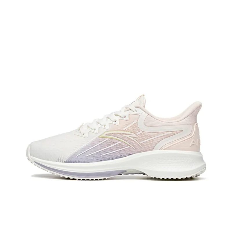 Anta Gazelle 1.0 Low Top Running Shoes Women's Pink White Purple-0