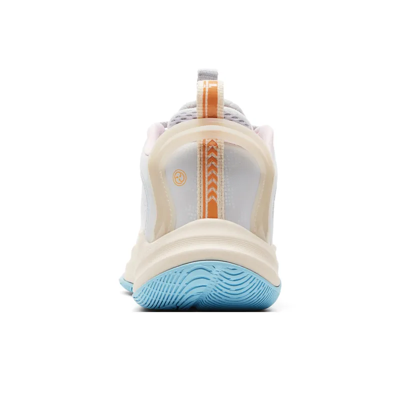 PEAK Lightning V2 Cushioning Rebound Impact Resistant Low Top Basketball Shoes Women's Light Gray-4