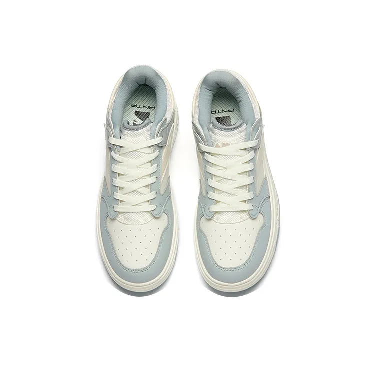 Anta Street Play Series Slip Resistant, Abrasion Resistant, Lightweight Low Top Skateboard Shoes Women's White Blue-3