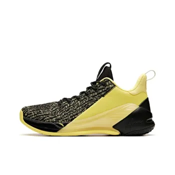 Anta KT4 Cushioning, Slip Resistant, And Breathable Low Top Basketball Shoes Men's Yellow Black