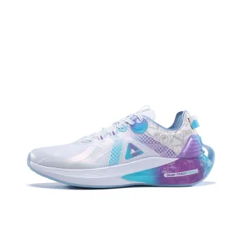 PEAK Tai Chi 3.0 Pro Cushioning Anti Slip Wear Resistant Breathability Low Top Running Shoes Women's White Blue