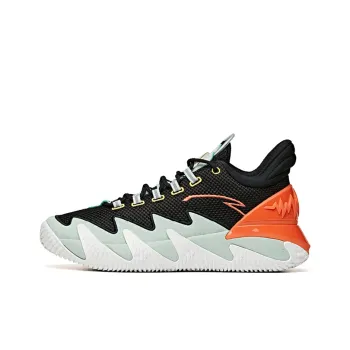 ANTA Reverse Blade Basketball Shoes Men Low Top Black/Pea Green/Orange