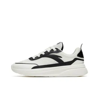 Anta Walker Traveler GZ Anti Slip Wear Resistant Low Top Casual Shoes Women's Black White
