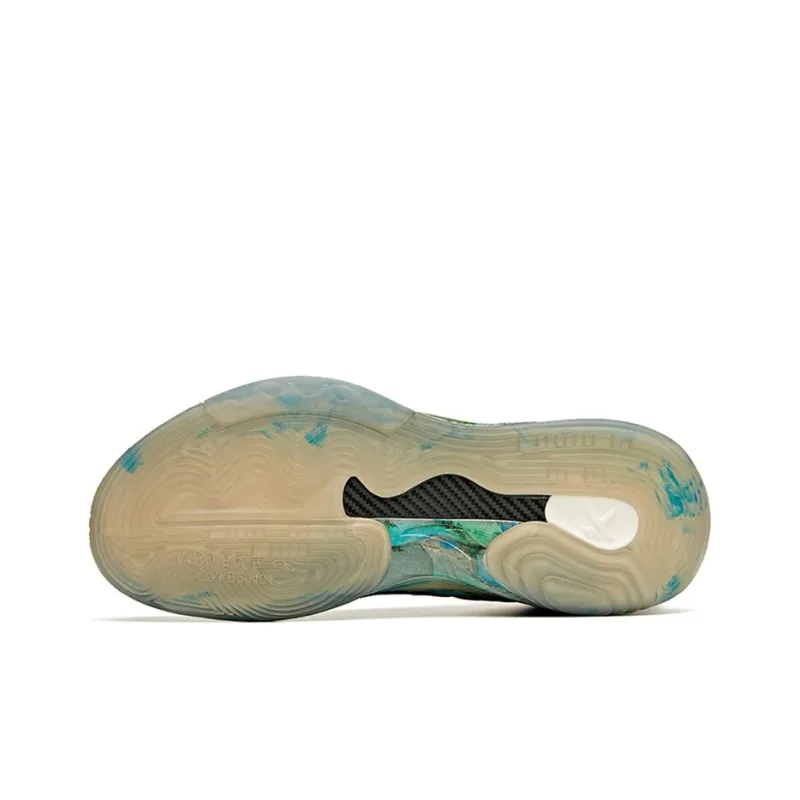 Anta KT6 Norman Jiangshan Cushioning Anti-Slip And Wear-Resistant High-Top Basketball Shoes Gray Blue-4