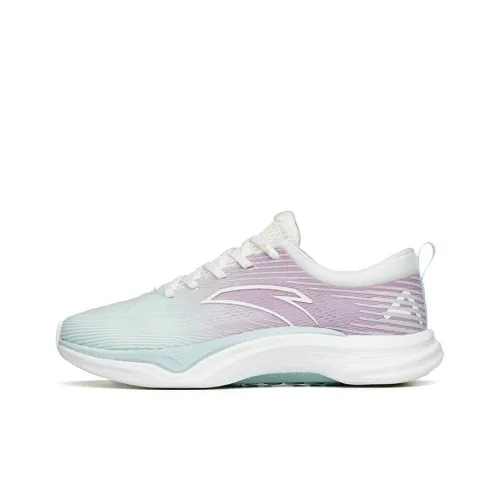 ANTA Four Generations Of Hydrogen Running Running Shoes Women's Low-Top Ice Pink Blue/Bright Purple/Ivory White