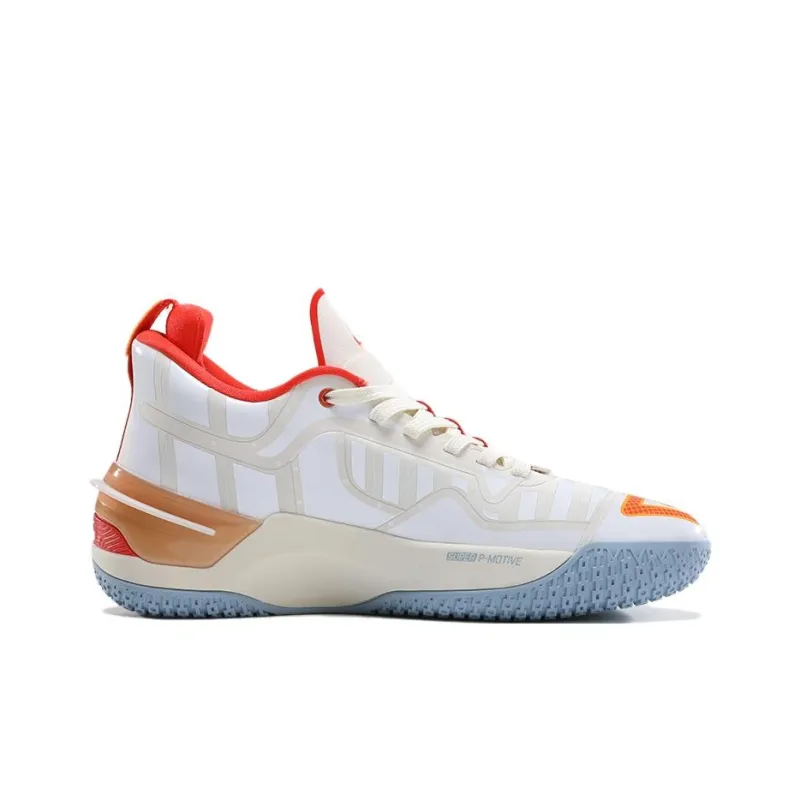 PEAK Flash 3 Basketball Shoes Men Low Top Ecru/Baymax-1