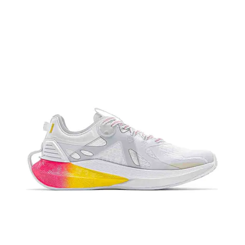 PEAK Anti Slip Wear Resistant Cushioning Breathable Low Top Casual Shoes Women's White Red-1
