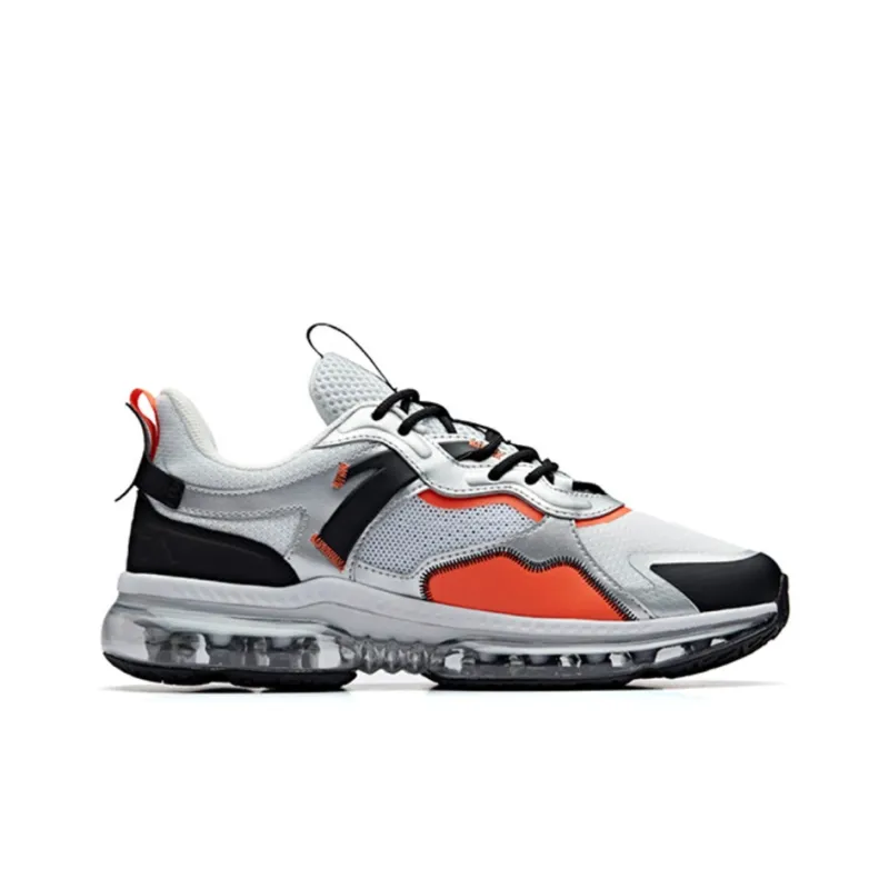 NASA x Anta SEEED Anti-Slip Wear-Resistant Low-Top Running Shoes Men's Silver White-1