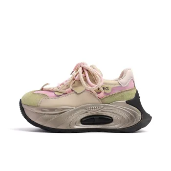 BURGELY Anti Slip Wear Resistant Low Top Chunky Sneakers Women's