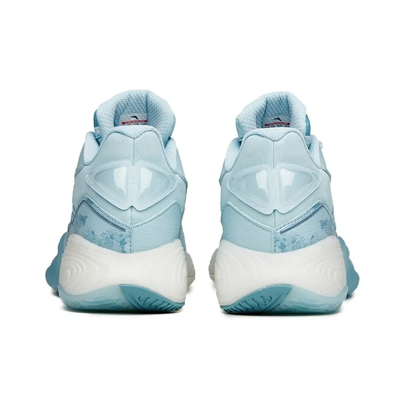 Anta A Flash Bubble 1.0 KT Cushioned Slip Resistant Low Top Performance Basketball Shoes Men's Blueberry Mousse-3