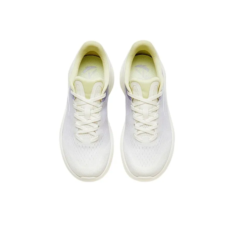 Anta Leaf 4.0 Anti Slip Wear Resistant Low Top Running Shoes Women's White Purple-2