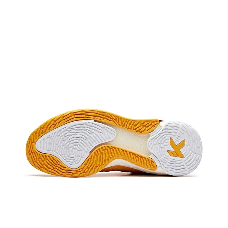 ANTA KT4 Basketball Shoes Men High Top Ginger Yellow/White-4