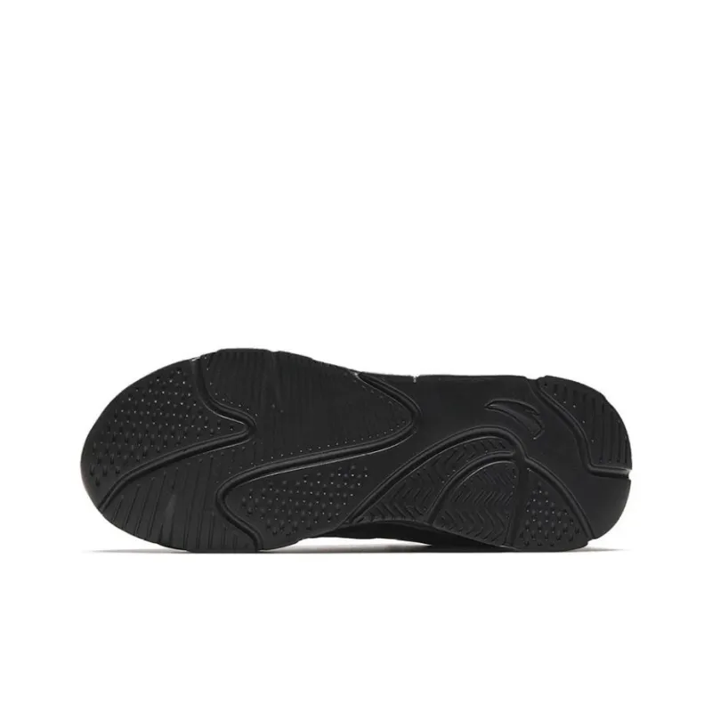 Anta Little Millennium Anti Slip Wear Resistant Low Top Casual Shoes Women's Black-4