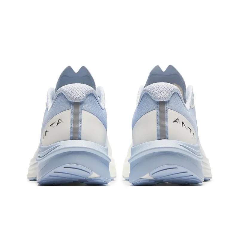 Anta Road Run Cushioning Wear Resistant Rebound Low Top Running Shoes Women's Blue White-3