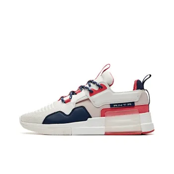 ANTA Rubik's Cube Casual Shoes Women's Low Top White/Blue/Red