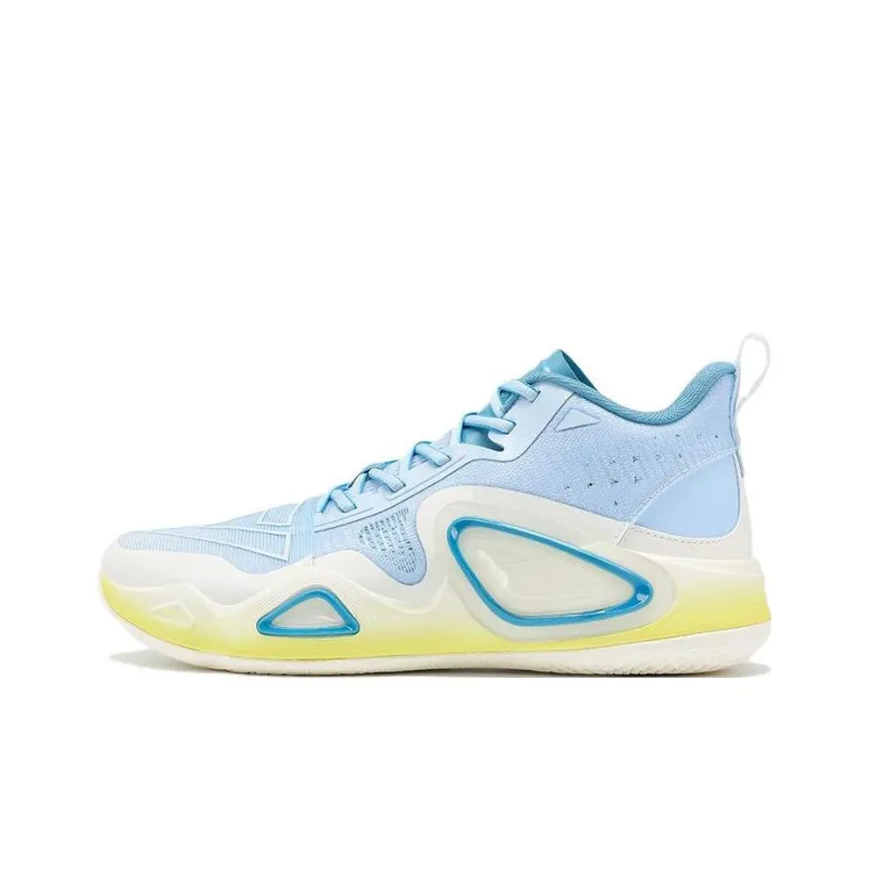 PEAK State Extreme Triangle 2.0 Cushioning Anti-Slip And Wear-Resistant Mid-Top Basketball Shoes Fine Blue-0