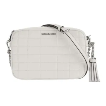 MICHAEL KORS Leather Camera Bag, Shoulder Bag, Crossbody Bag Women's Pure White