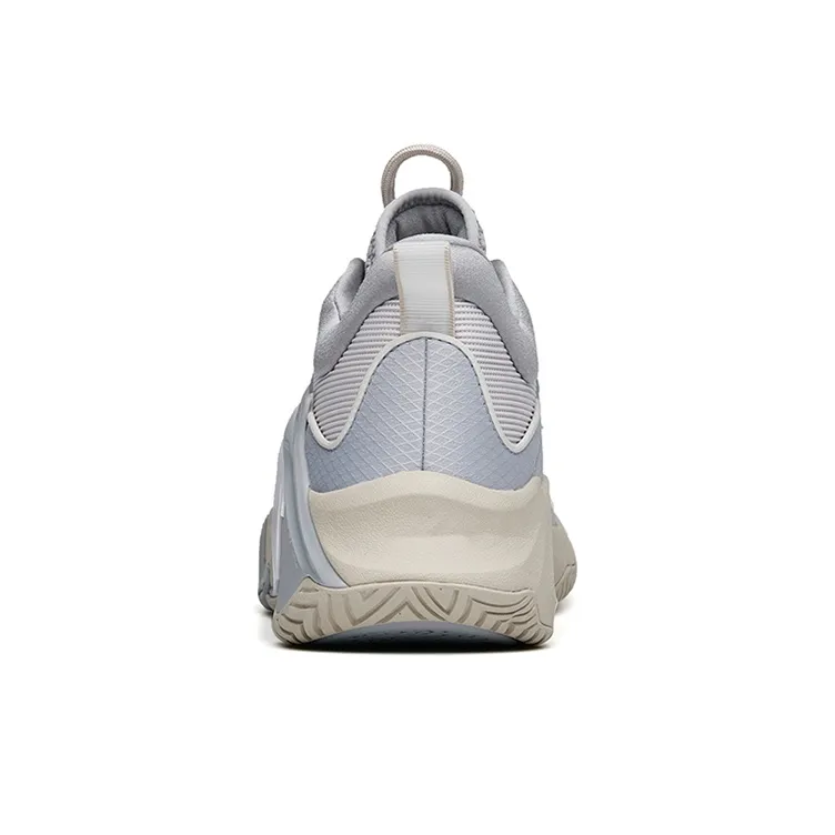 Anta Airspace 3 Anti-Slip Wear-Resistant Low-Top Basketball Shoes Gray-3