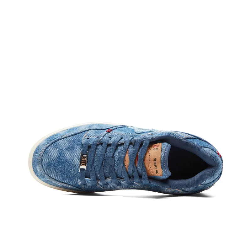 PEAK Taichi 910 Coverage Cushioning Wear Resistant Low Top Skateboard Shoes Men's Blue-3