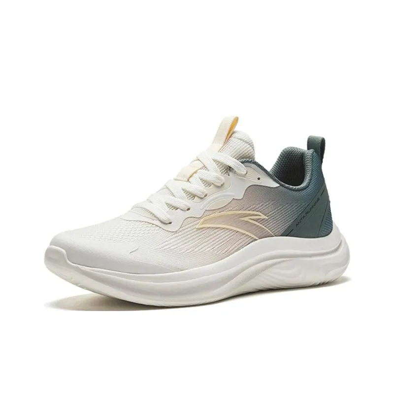 Anta Lingyun Anti Slip And Wear Resistant Lightweight Low Top Sprint Running Shoes Men's White Gray-1