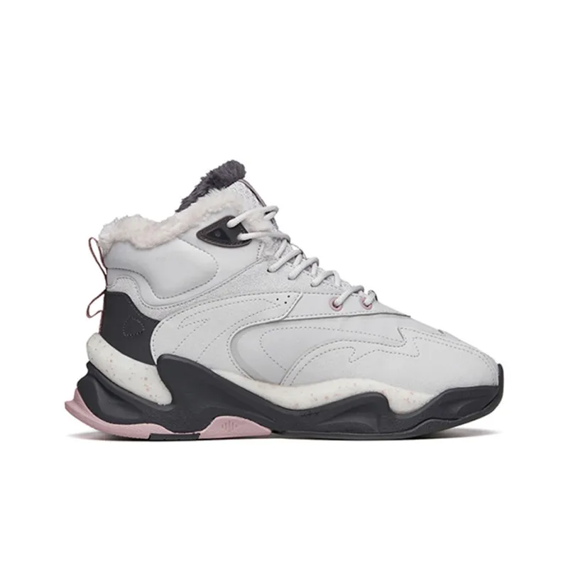 Anta Pulse Life Collection High-Top Sports Casual Shoes Women's Gray-1