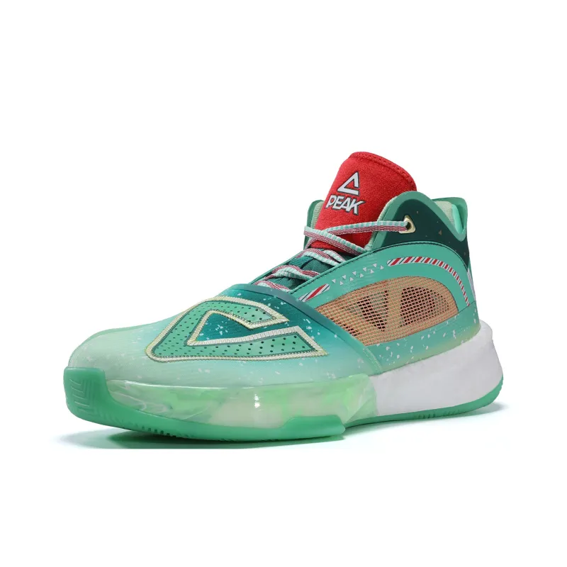 PEAK Surfing The Big Triangle 1.0 Basketball Shoes Men High Top Mixed Color-3