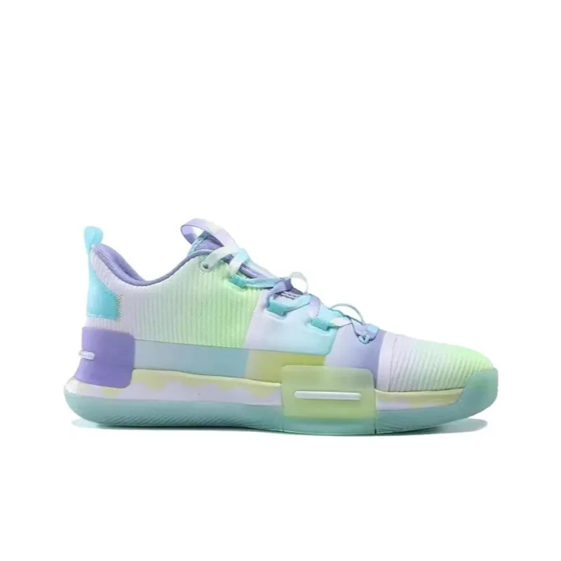 PEAK Flash Cushioning Anti Slip And Wear Resistant Coverage Support Low Top Taichi Basketball Shoes Men's Verdant Green-1