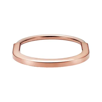 TIFFANY & CO. Lock Bangles Unisex Rose Gold