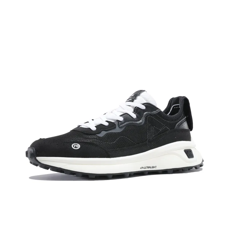 PEAK Flick 70s Anti Slip Wear Resistant Low Top Running Shoes Black-2