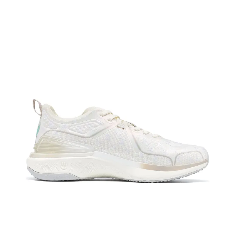 PEAK Tai Chi 4.0 PLUS Cushioning Slip Resistant Low Top Casual Running Shoes Men's Canvas White-1