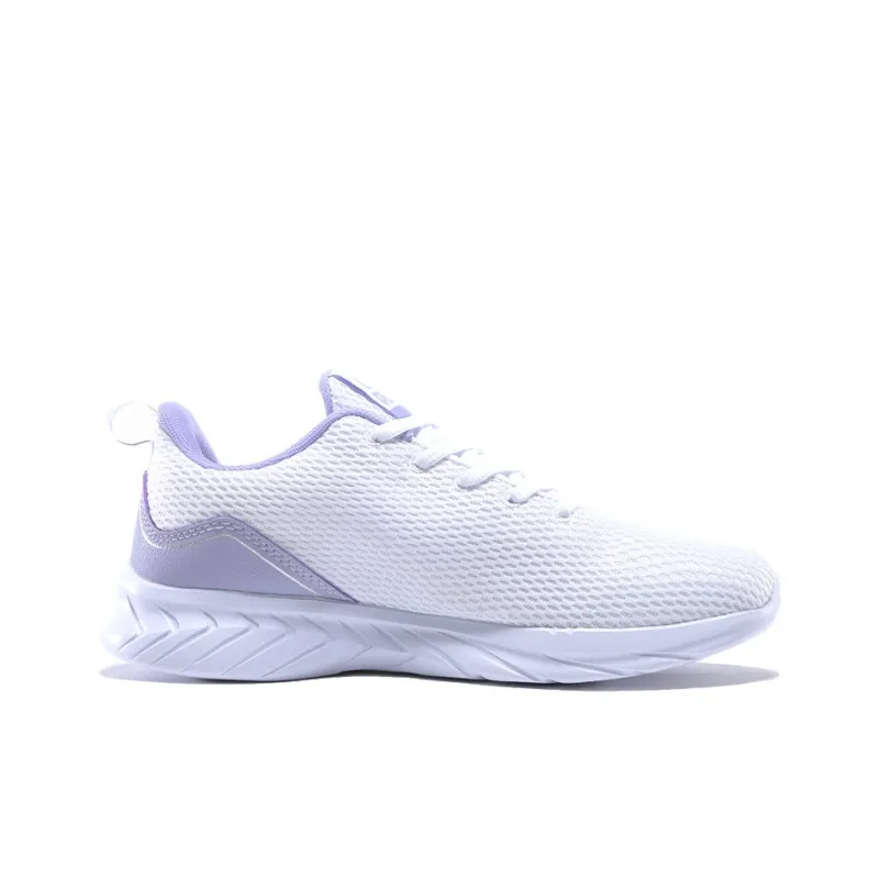 PEAK Qingyi Cushioned Anti Slip Wear Resistant Balanced Lightweight Low Top Running Shoes Women's Purple White-1