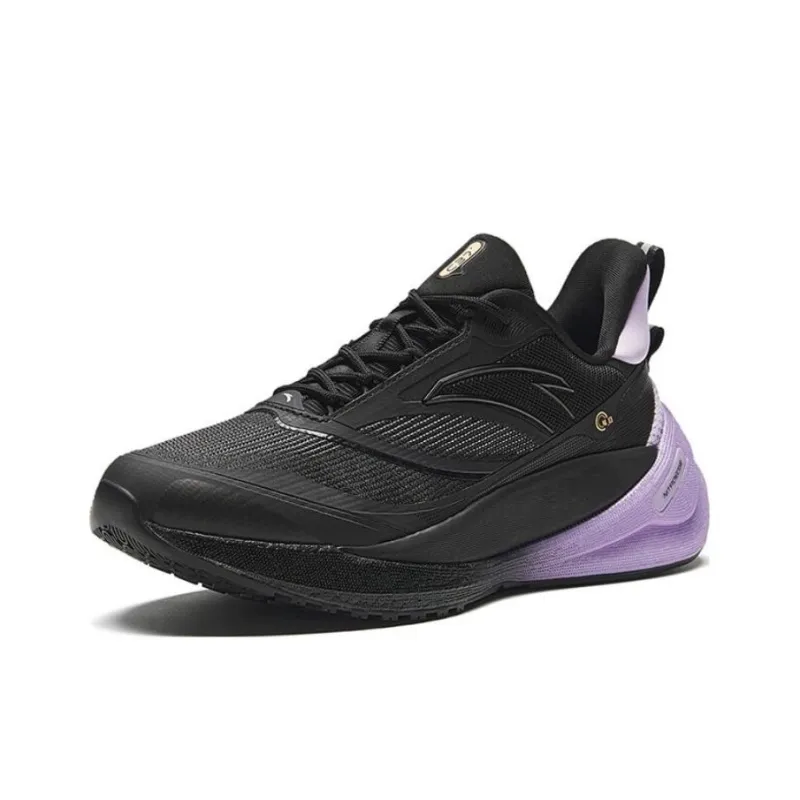 Anta C37 Series 4.0 Cushioning Breathable Low Top Running Shoes Women's Black Dusty Purple-1