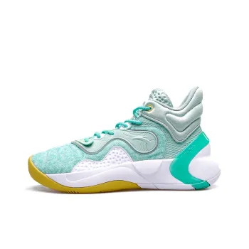 ANTA The Dagger Basketball Shoes Men Mid Top White/Dry Grass Gray/Green