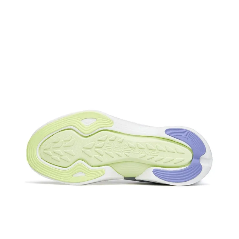 Anta Four Generations Of Hydrogen Running Slip Resistant Low Top Running Shoes Women's Yellow Purple-4