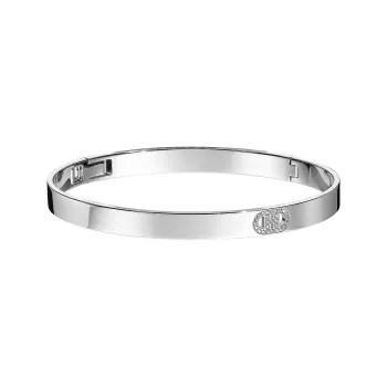 HERMES Bangles Women's White Gold