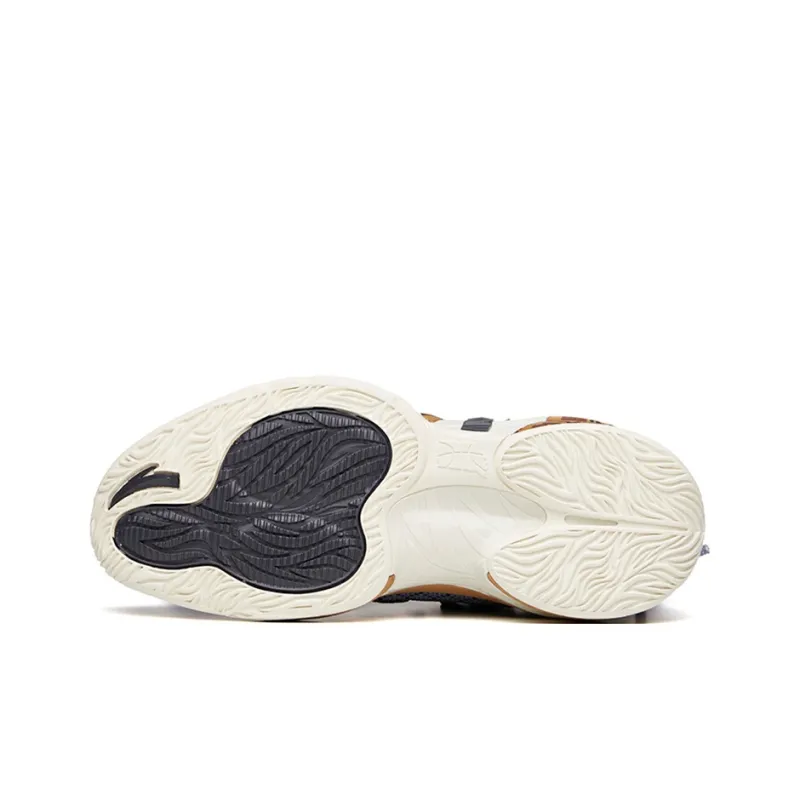 Anta GH2 Wear Resistant Slip Resistant Low Top Performance Basketball Shoes Men's Taupe-4