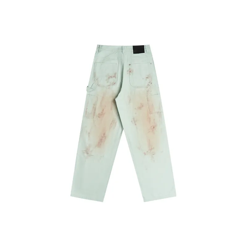 EMPTY REFERENCE x REVERSE IRONY Cargo Pants Unisex Green-1