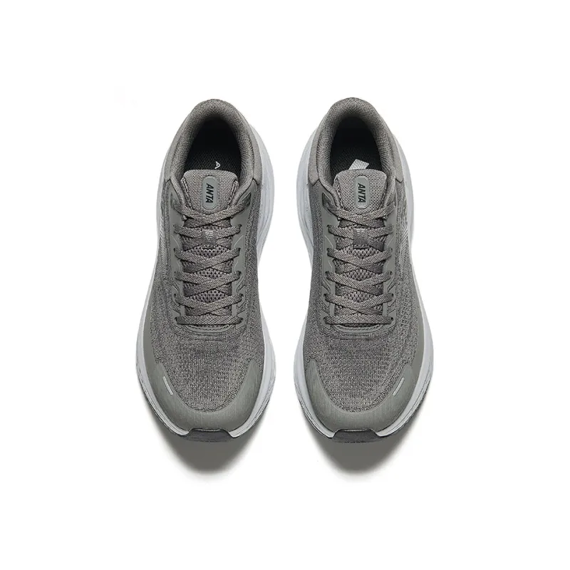 Anta Travel Step Cushioning Breathable Low-Top Casual Running Shoes Men's Obsidian Gray-3