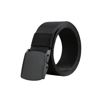 Emperor Penguin Non Metal Canvas Plastic Buckle For Passing Security Check Doors Belt Men's Width  3.8CM