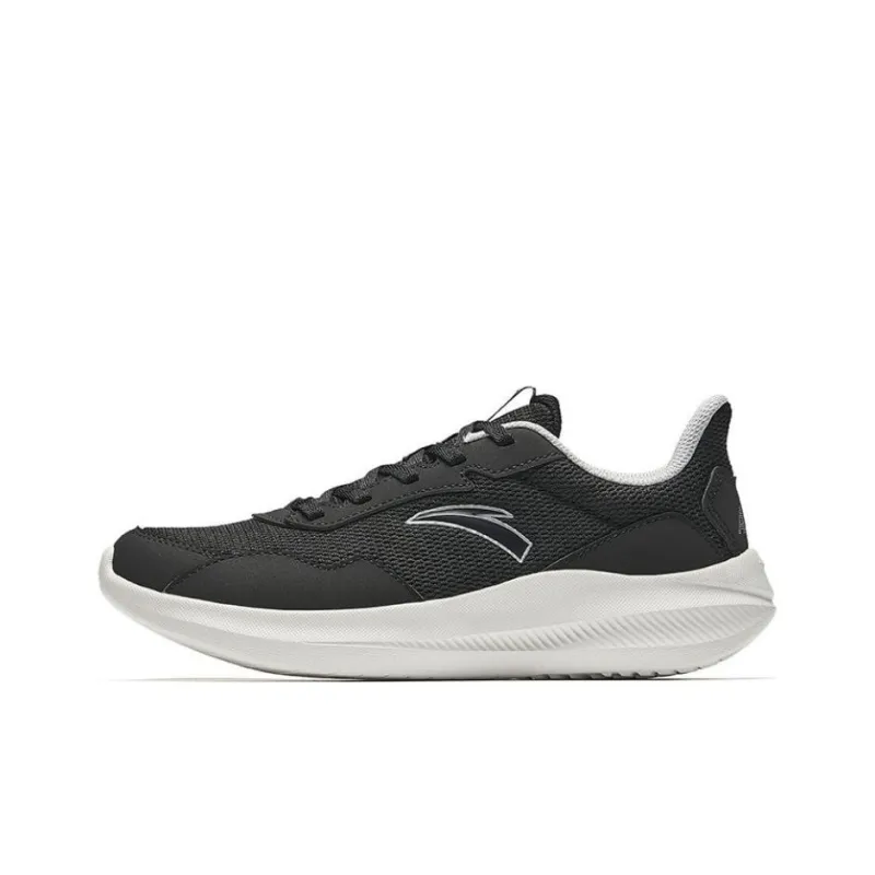 Anta Nebula Cushioning And Breathable Low Top Casual Running Shoes Women's Black-0